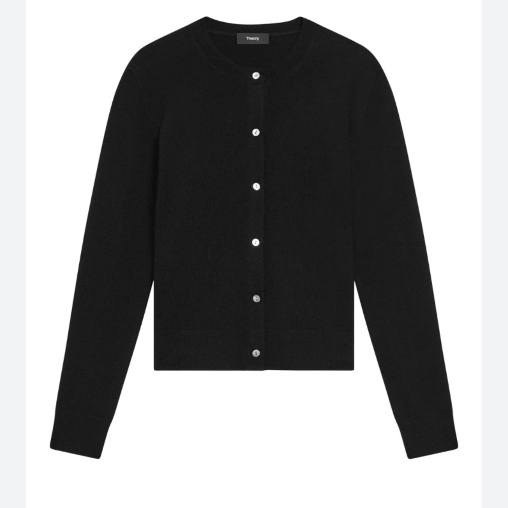 Joes cashmere and cotton blend black cardigan, woman’s size XL cardigan